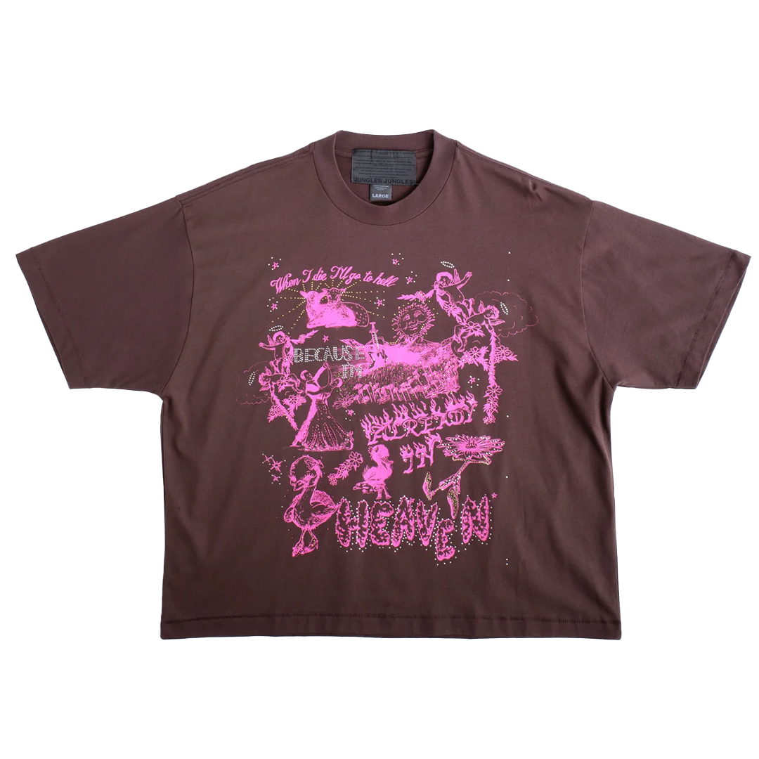 jonnlynx ジョンリンクス　transformer tee 焦茶 Jungles Already In Heaven Tee - 'Brown' - Kicks Lounge