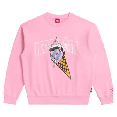 Icecream Cone Man Crew - 'Prism Pink'