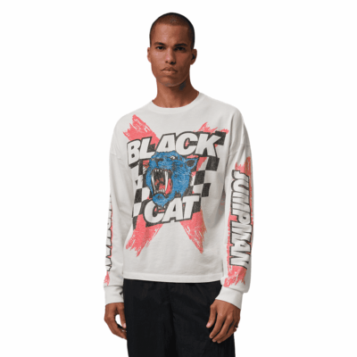 Jordan Black Cat L/S Tee - 'Ivory'