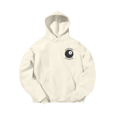 Market Eight Ball Hoodie - 'Wood Ash'