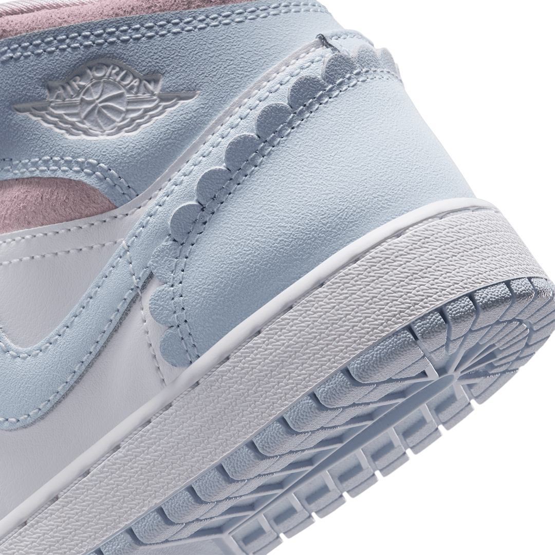 GS Air Jordan 1 Mid SE - 'Half Blue/Half Blue'
