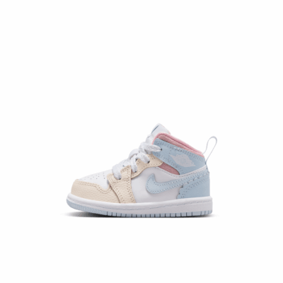 TD Air Jordan 1 Mid SE - 'Half Blue/Half Blue'