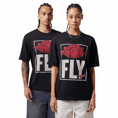 Air Jordan x Levi's Tee - 'Black/Gym Red'