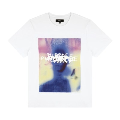 Purple Afterimage Tee - 'White'