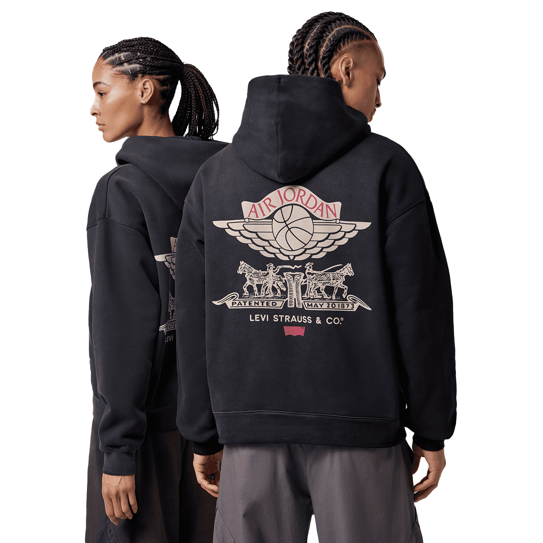 Air Jordan x Levi's Full-Zip Hoodie - 'Black/Pale Ivory' - Kicks