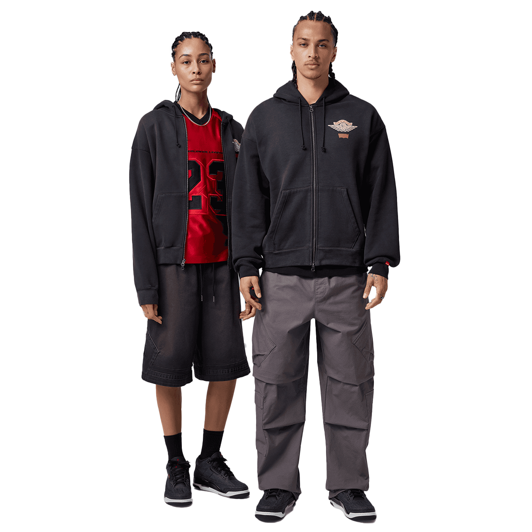 Air Jordan x Levi's Full-Zip Hoodie - 'Black/Pale Ivory' - Kicks