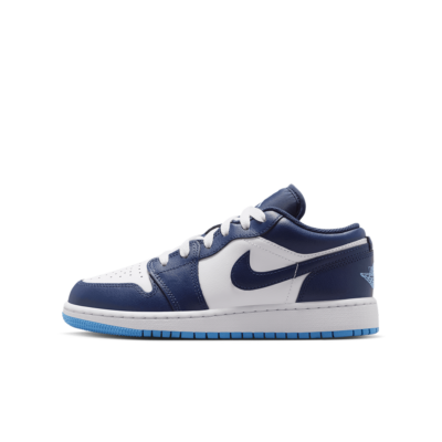 GS Jordan 1 Low - 'Midnight Navy/University Blue' 553560-404