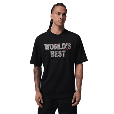 Jordan Tee - 'Black/University Red' IR2119-010