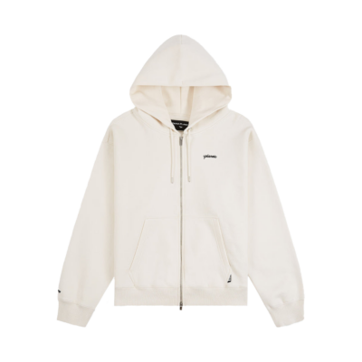 Paper Planes Script Zip Hoodie Crew - 'Oatmeal'