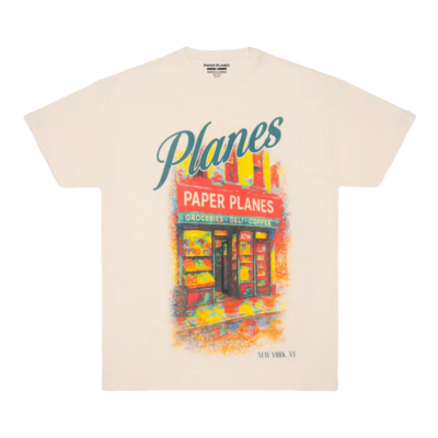 Paper Planes Planes Deli Tee - 'Eggshell'