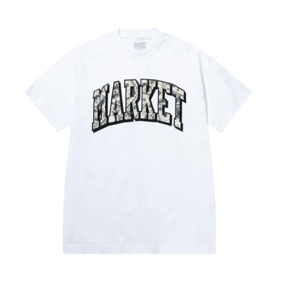 Market Money Arc Tee - 'White'