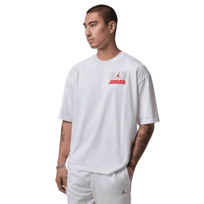 Jordan Flight Tee - 'White/University Red' IF3116-100