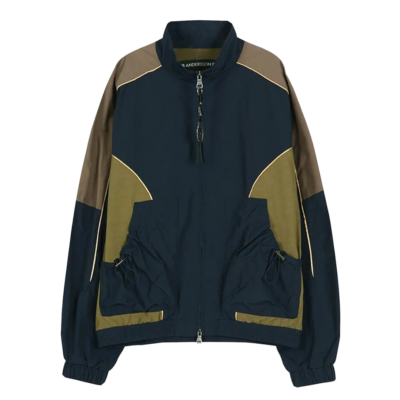 Andersson Bell Color Block Nylon Track Jacket - 'Navy/Khaki' awa759u