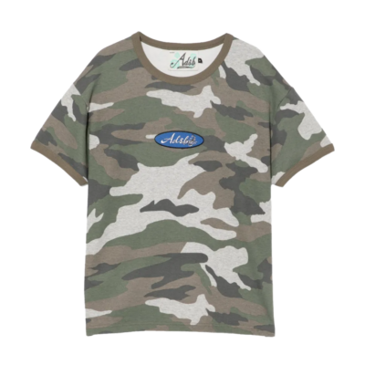 Andersson Bell Camouflage Ringer Tee - 'Grey Camouflage' atb1461m