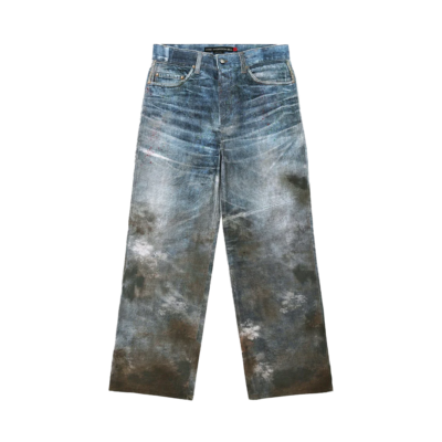Andersson Bell Festival Mud Printed Denim - 'Blue' apa877u