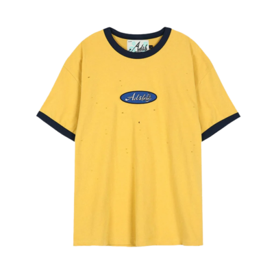 Andersson Bell Logo Patch Ringer Tee - 'Yellow' atb1459m