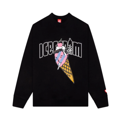 Icecream Cone Man Crew - 'Black'
