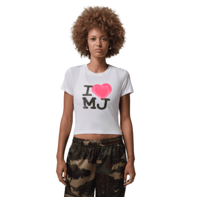 WMNS Jordan Flight Graphic Tee - 'White' IR0770-100