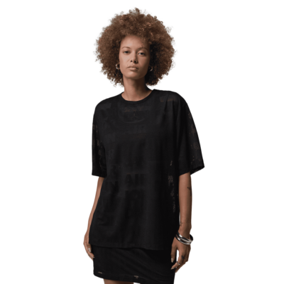 WMNS Jordan Open Knit Top - 'Black' IF1145-010