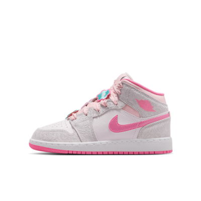 GS Air Jordan 1 Mid SE - 'Vast Grey/Pink Glow' II0592-001