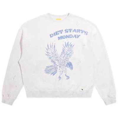 Diet Starts Monday Eagle Crew - 'Heather Grey/Blue' DSM-S26-058