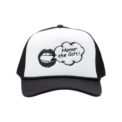 Honor The Gift Speak Trucker Snapback Hat - 'Black' HTG260171