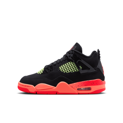 GS Air Jordan 4 - 'Black & Infrared 23' II1271-001
