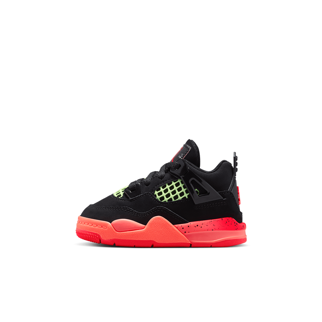 TD Air Jordan 4 - 'Black & Infrared 23' - Kicks Lounge