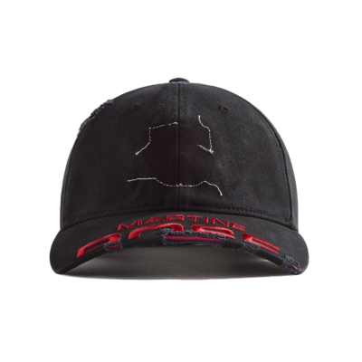 Martine Rose Cut Peak Strapback Hat - 'Washed Black' 1130WP13002