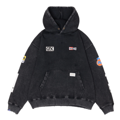 Deva'states Garage Hoodie - 'Washed Black' DS26223344