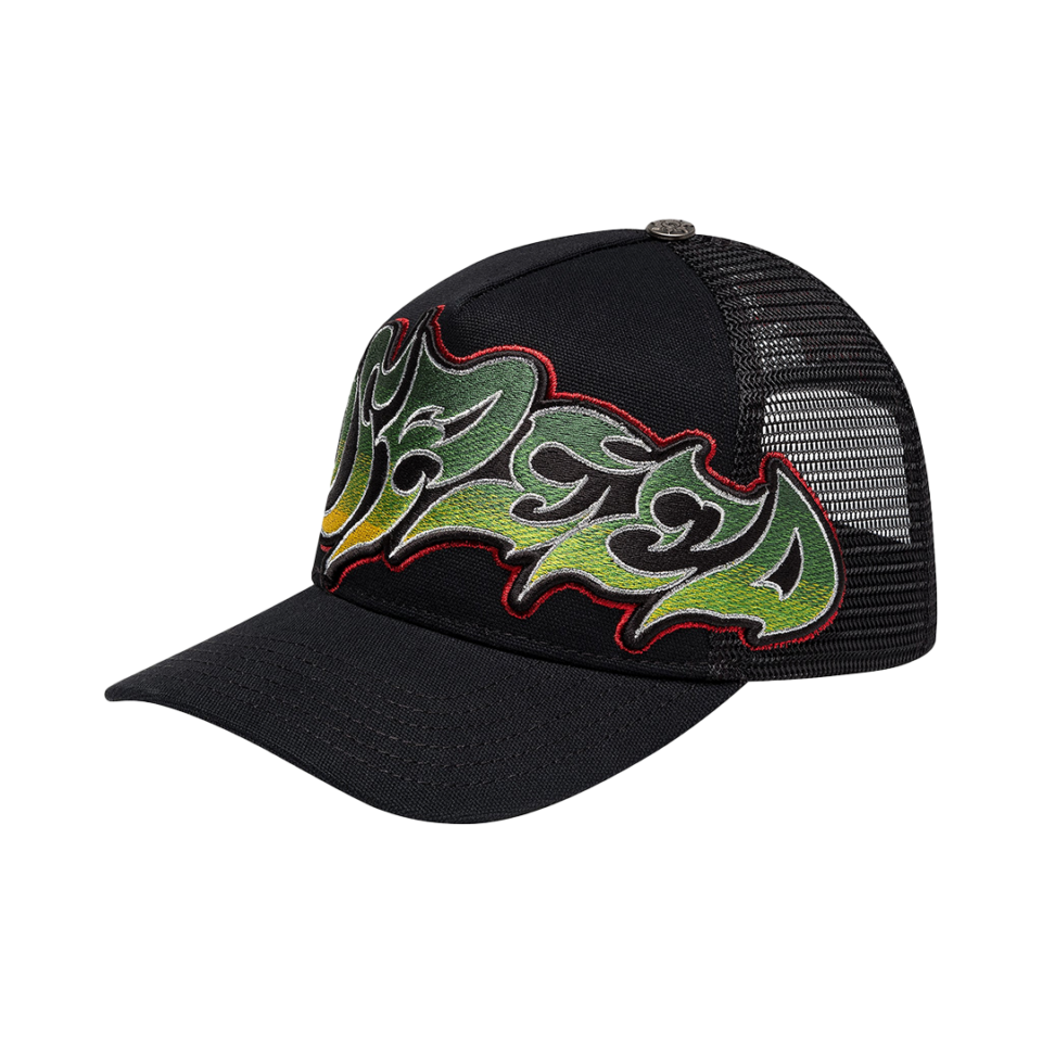 Godspeed Neo Trucker Snapback Hat - 'Black/Yellow' - Kicks Lounge