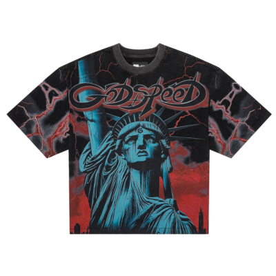 Godspeed Voltage Tee - 'Black/Red' Voltage-T-Shirt-Red-5172026