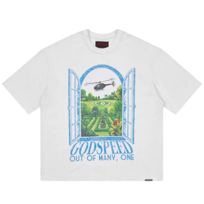 Godspeed Helipad Dreams Tee - 'Bone' Helipad-Dreams-T-Shirt-Bone