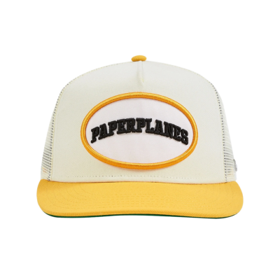Paper Planes Arched Trucker Snapback Hat - 'Yellow' 130036