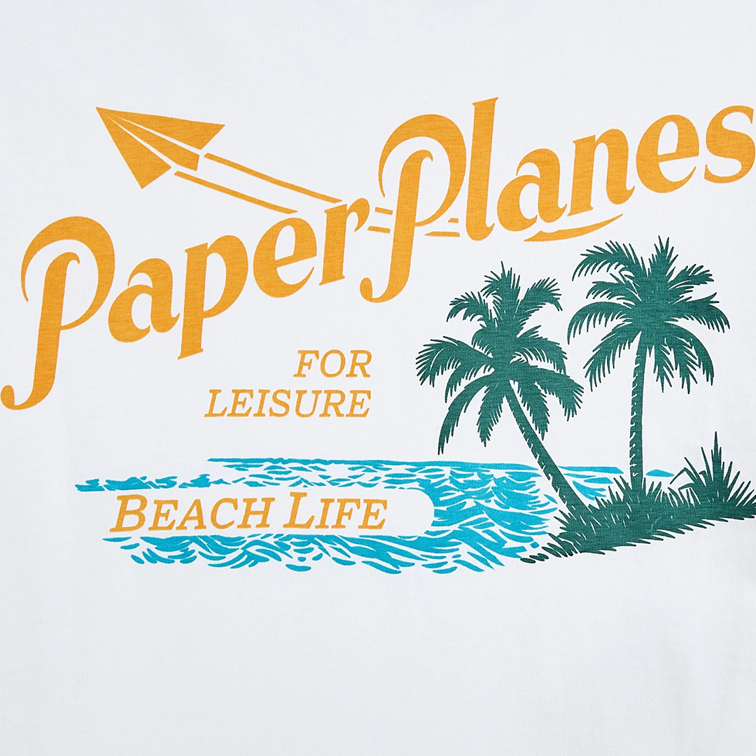 Paper Planes Leisure Beach Life Tee - 'White' 200673
