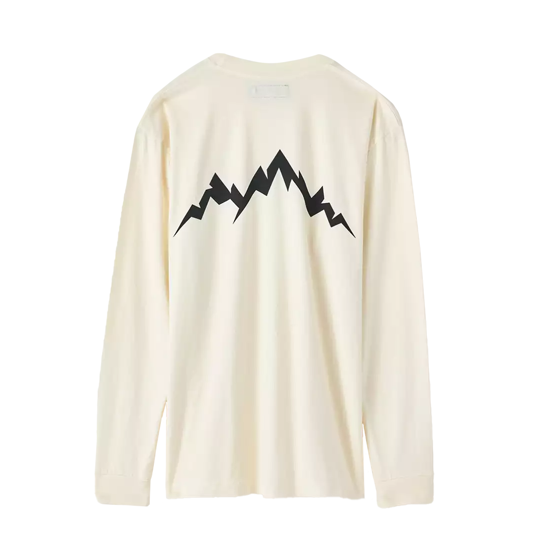 Afield Out Logo L/S Tee - 'Bone' AOSP26-LG