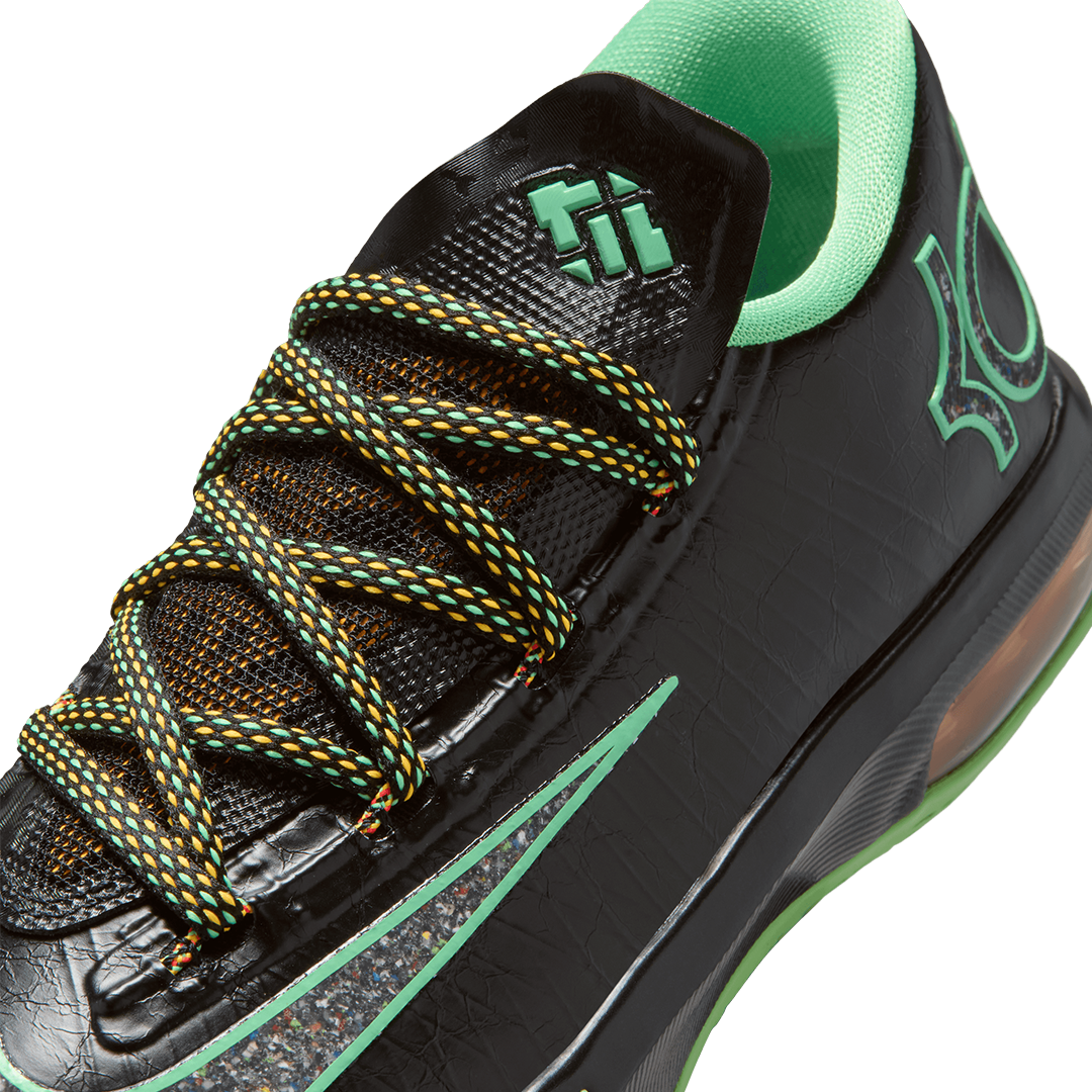 GS Nike KD 6 - 'Black/Multi-Color/Lucid Green' IU1286-001
