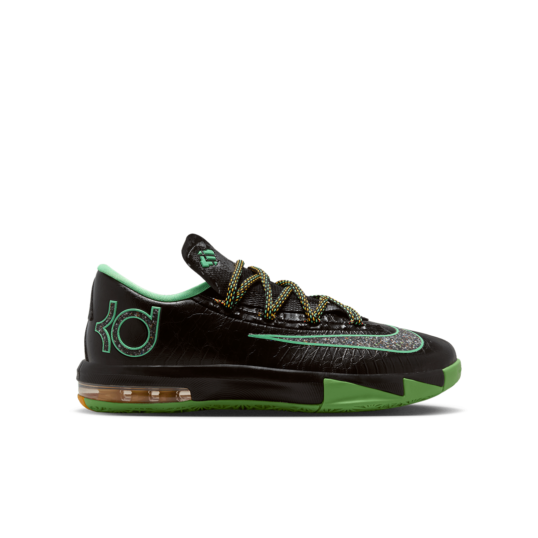 GS Nike KD 6 - 'Black/Multi-Color/Lucid Green' IU1286-001