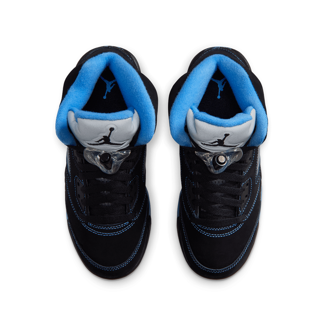 GS Air Jordan 5 - 'Black/University Blue' 440888-008