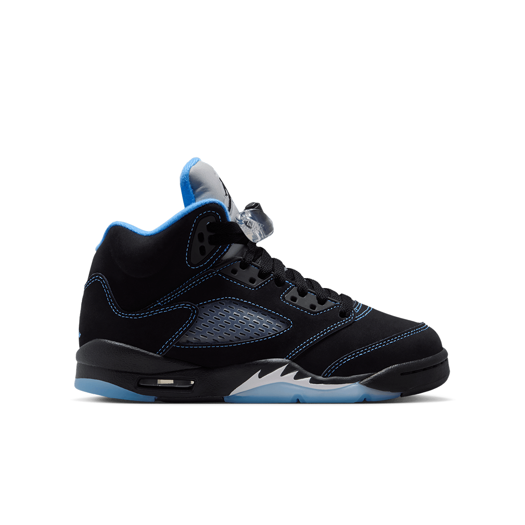 GS Air Jordan 5 - 'Black/University Blue' 440888-008