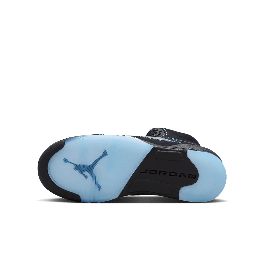 GS Air Jordan 5 - 'Black/University Blue' 440888-008