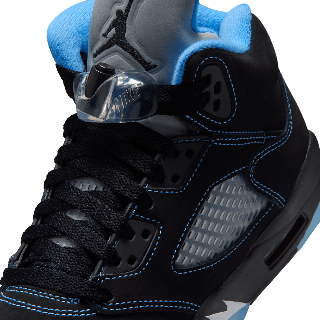 GS Air Jordan 5 - 'Black/University Blue' 440888-008