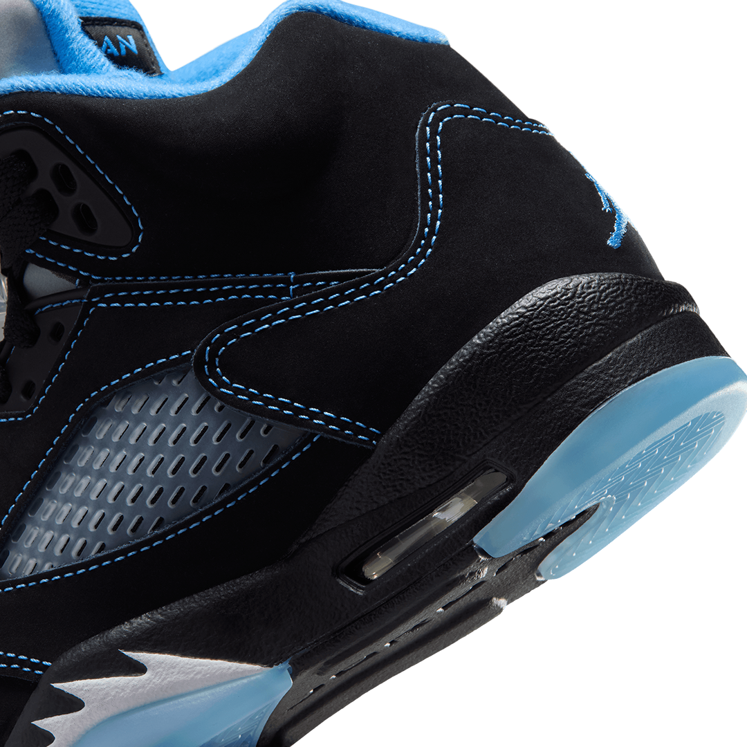 GS Air Jordan 5 - 'Black/University Blue' 440888-008