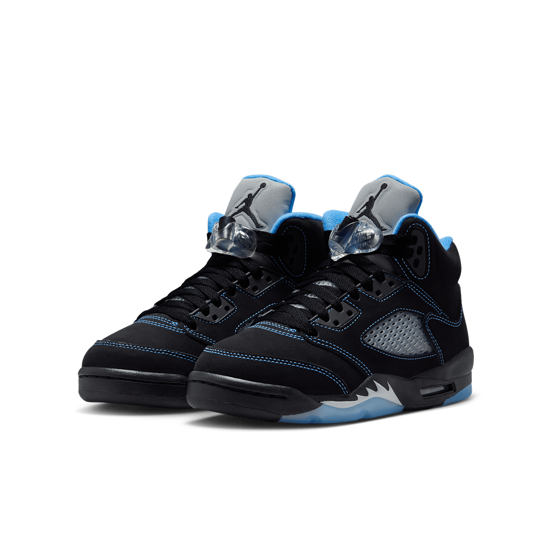 GS Air Jordan 5 - 'Black/University Blue' 440888-008