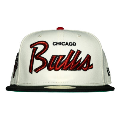 New Era 5950 Chicago Bulls Fitted Hat - 'Off White/Red' 71063991