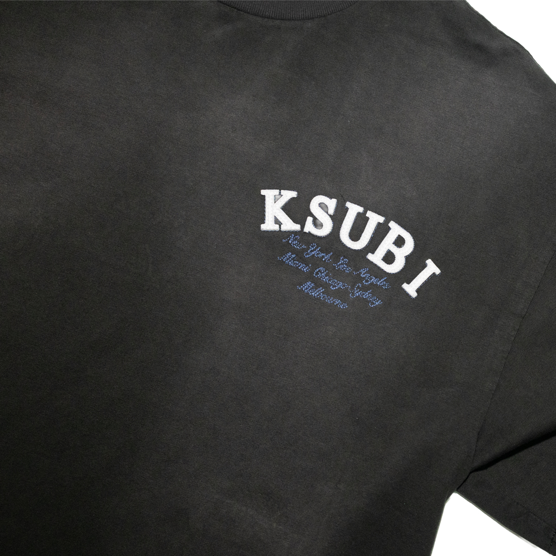 Ksubi Genesis Ekcess Tee - 'Charcoal Fade' MPF26TE016
