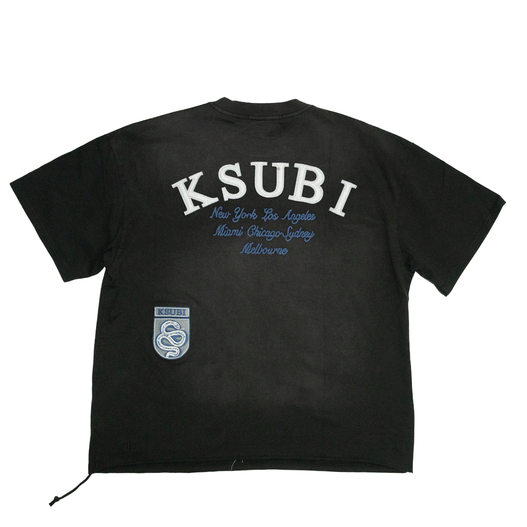 Ksubi Genesis Ekcess Tee - 'Charcoal Fade' MPF26TE016