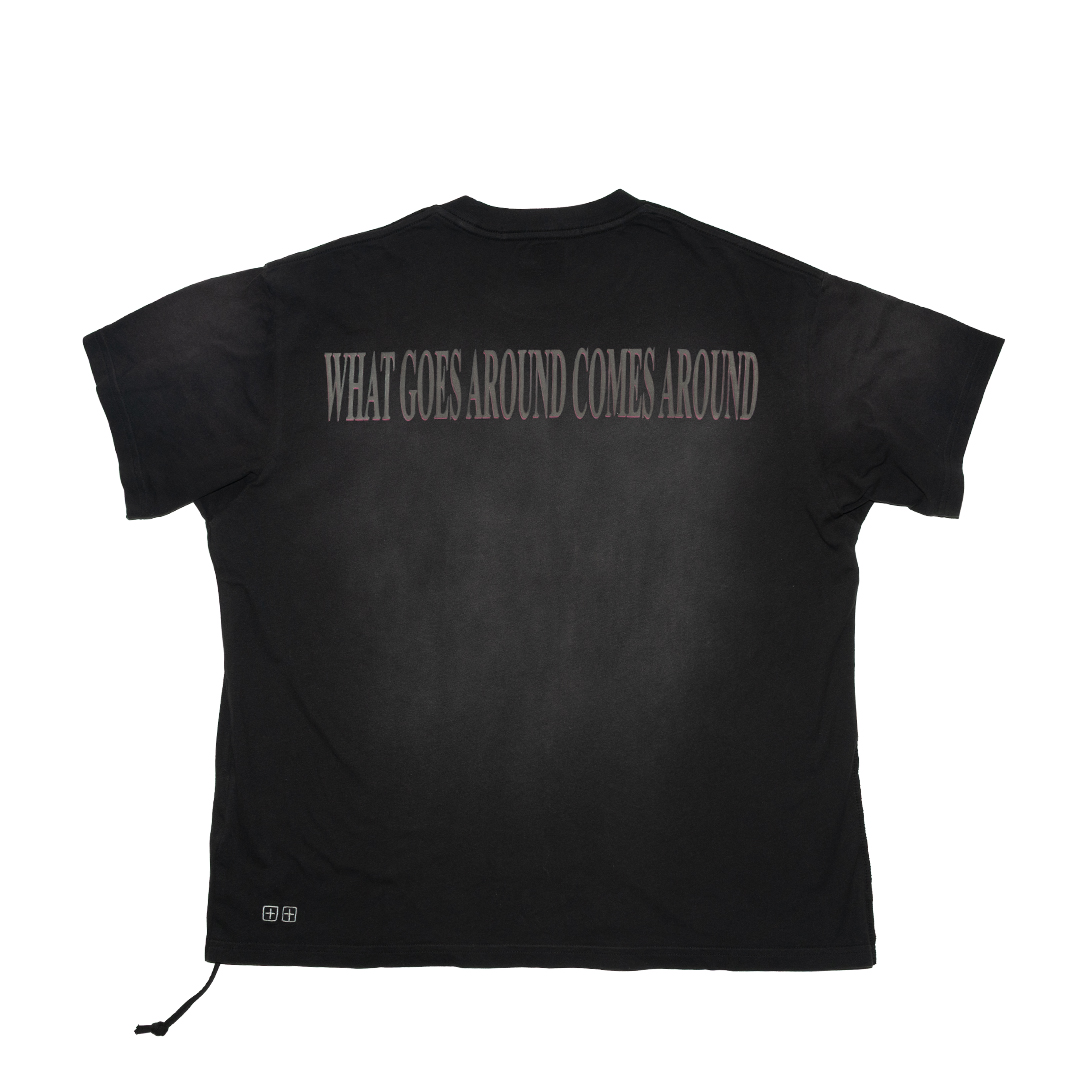 Ksubi H.W.R Sid Tee - 'Sunbleach Black' MPF26TE012