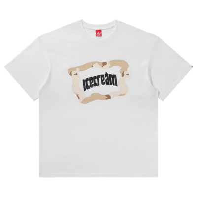 Icecream Taupe Tee - 'White' 461-2200