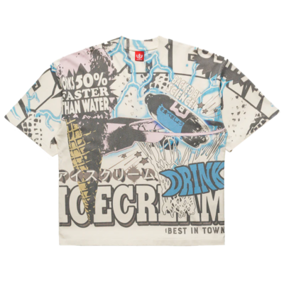 Icecream Suppressor Knit Tee - 'Antique White' 461-3311